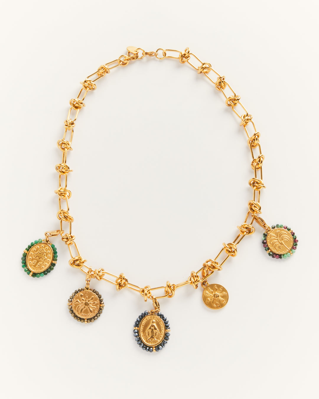 Dazzling Necklace with Colourful Charms - Palas