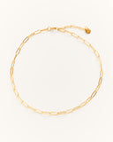 Golden chain choker and removable charms