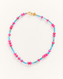 Colorful choker and delightful charms