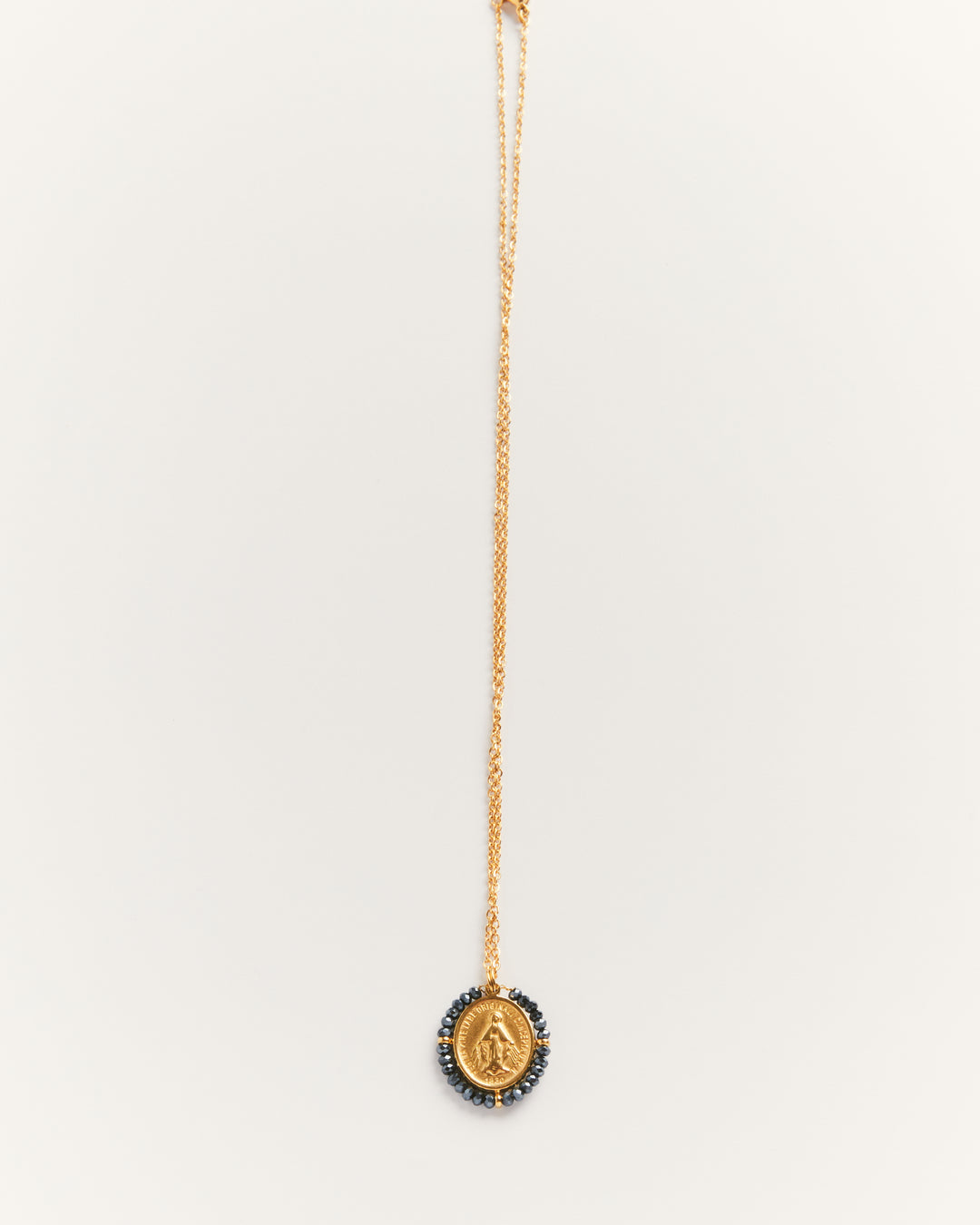 Médaille Santa Maria - Noir Hématite