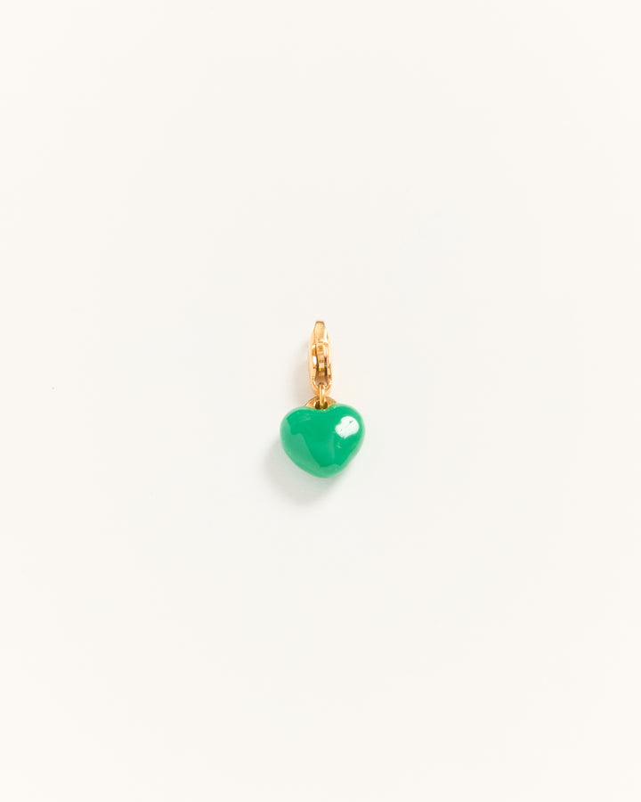 Lolly Heart- Charm Green