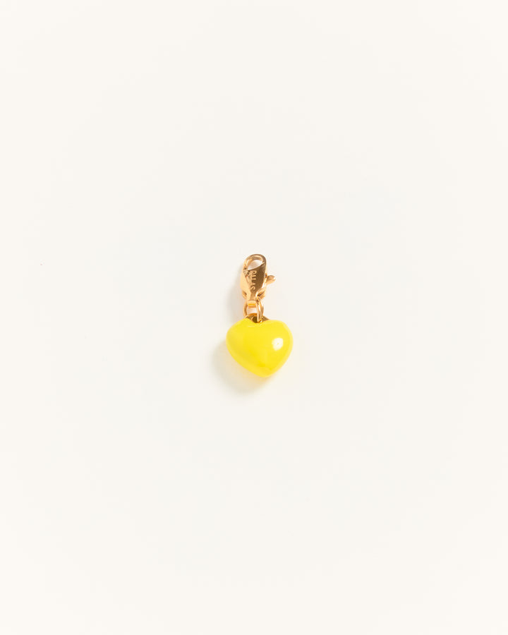 Lolly Heart - Charm Jaune