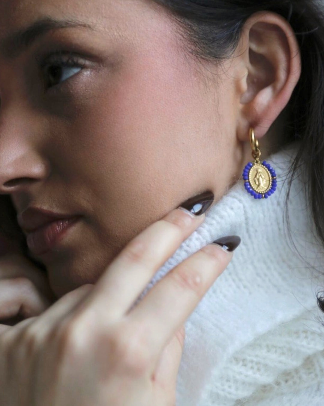 Créoles Santa - Cobalt