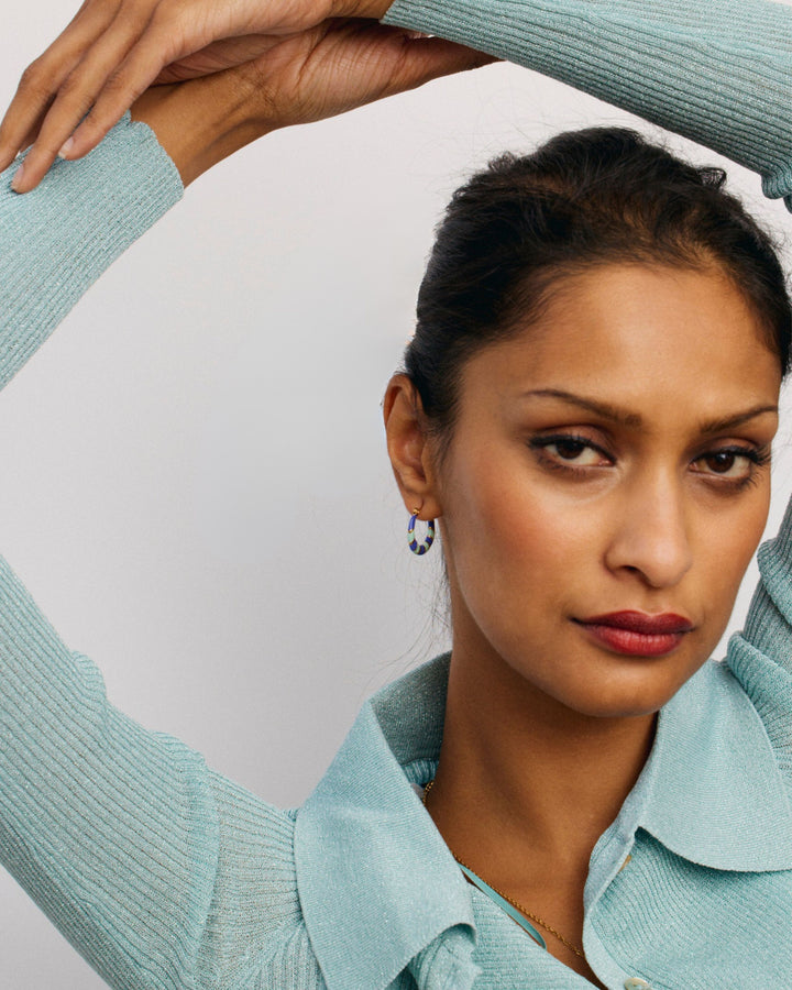 Twiggy - Earrings Violet and Blue