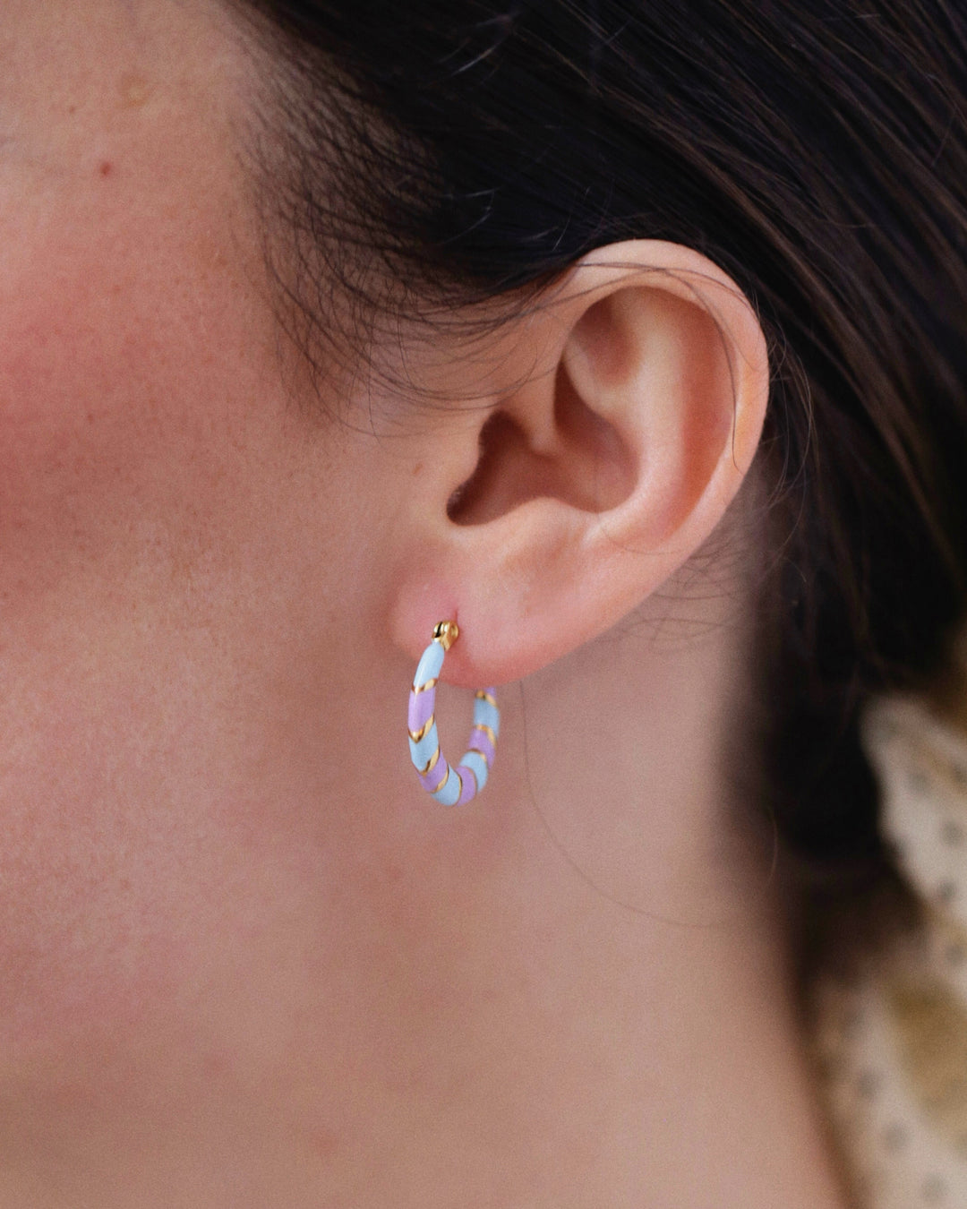 Twiggy - Earrings Blue & Lilac