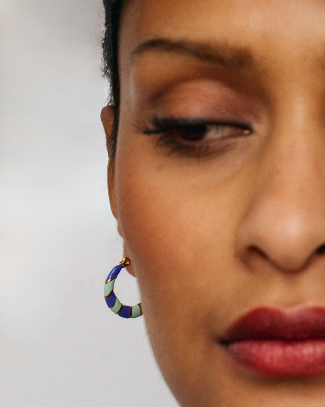 Twiggy - Earrings Violet and Blue