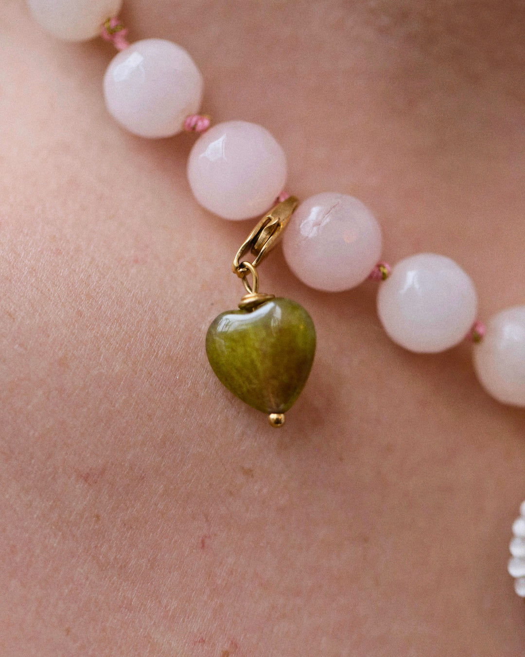 Coeur Agat - Kaki Green