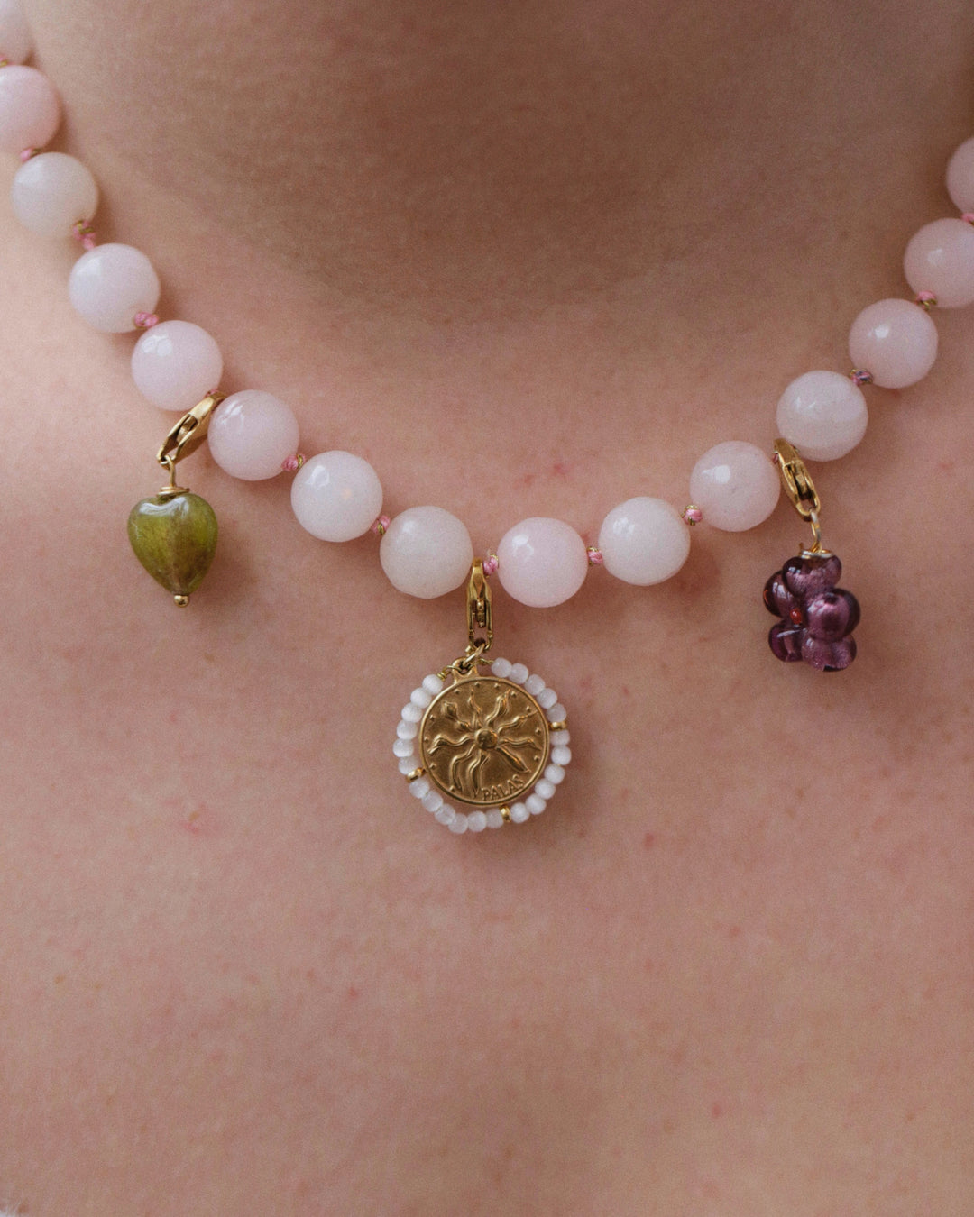 Coeur Agat - Kaki Green