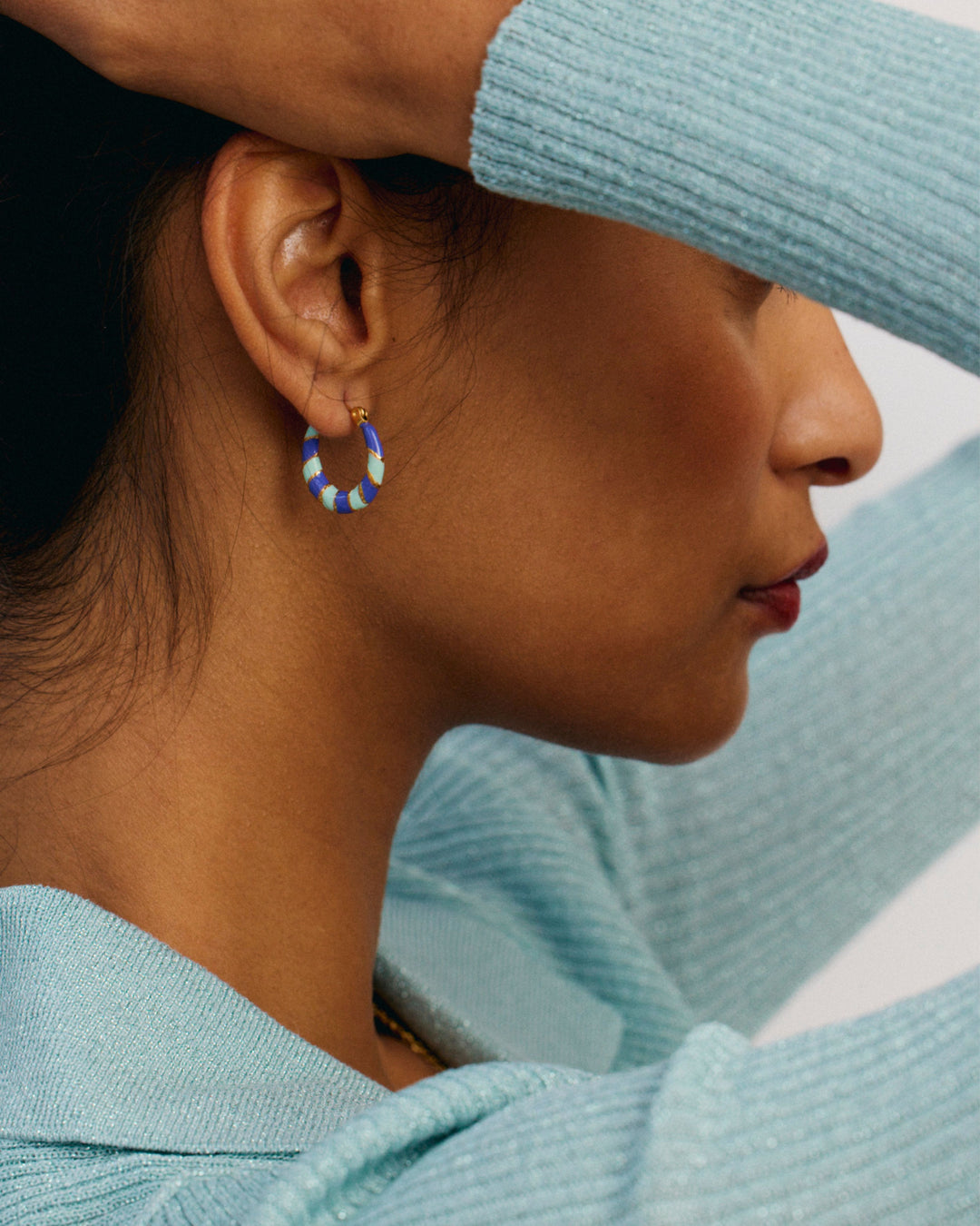 Twiggy - Earrings Violet and Blue