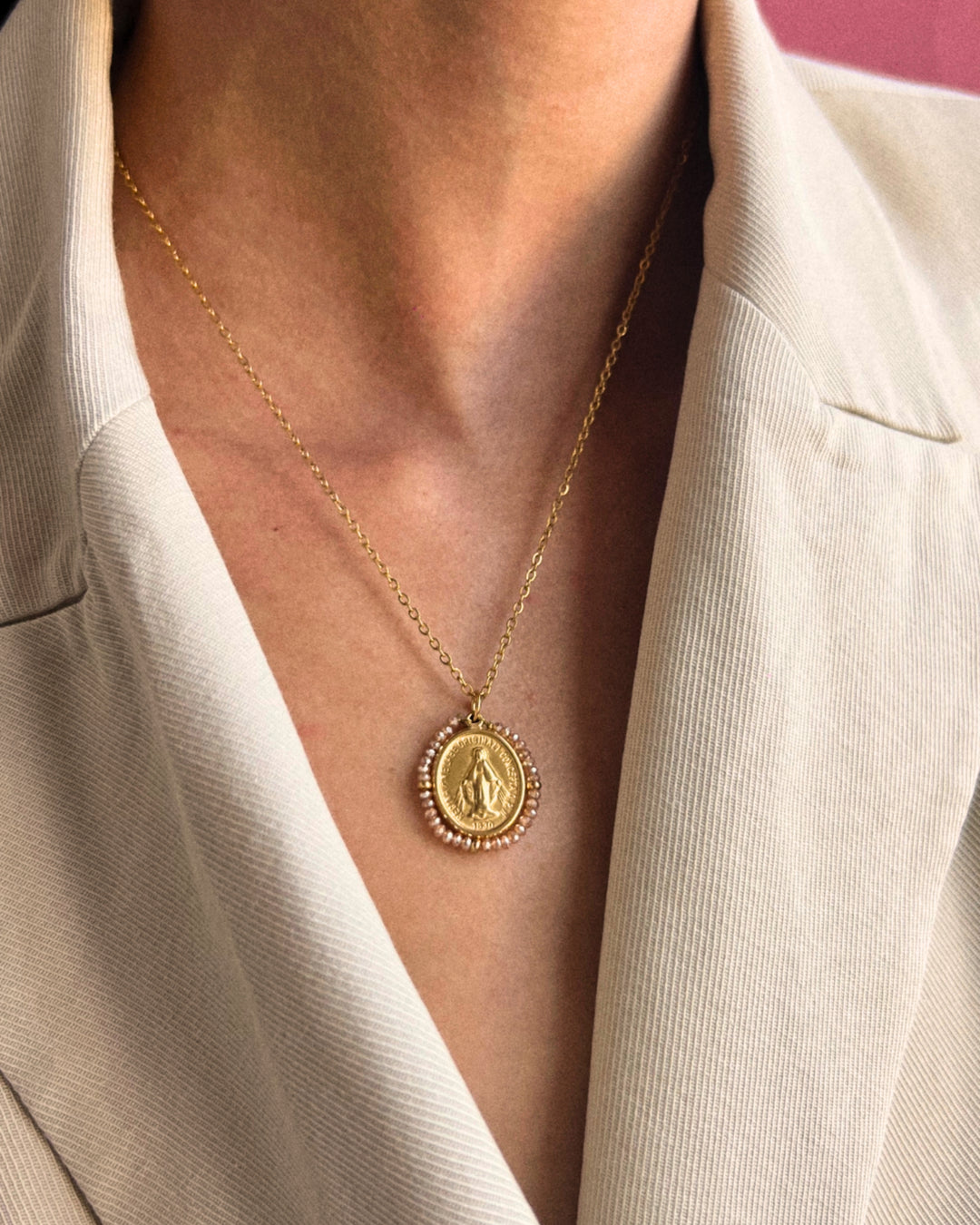 Santa Maria - Collier Shiny Peach