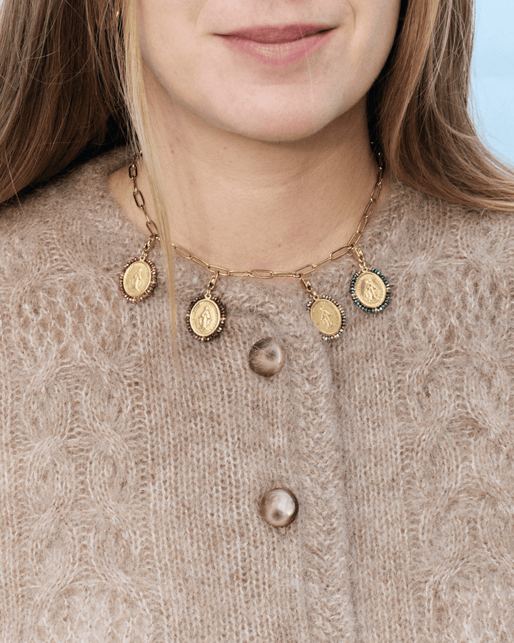 Santa Maria - Charm Azul Shiny