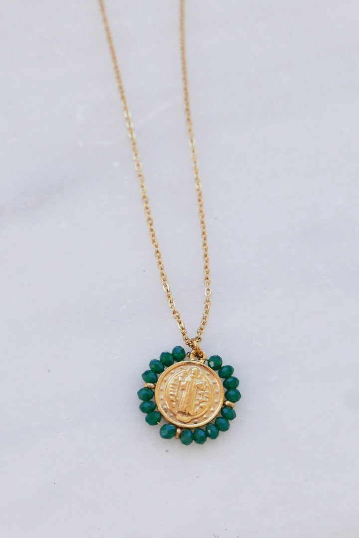 Santo Necklace - Forest Green - Palas