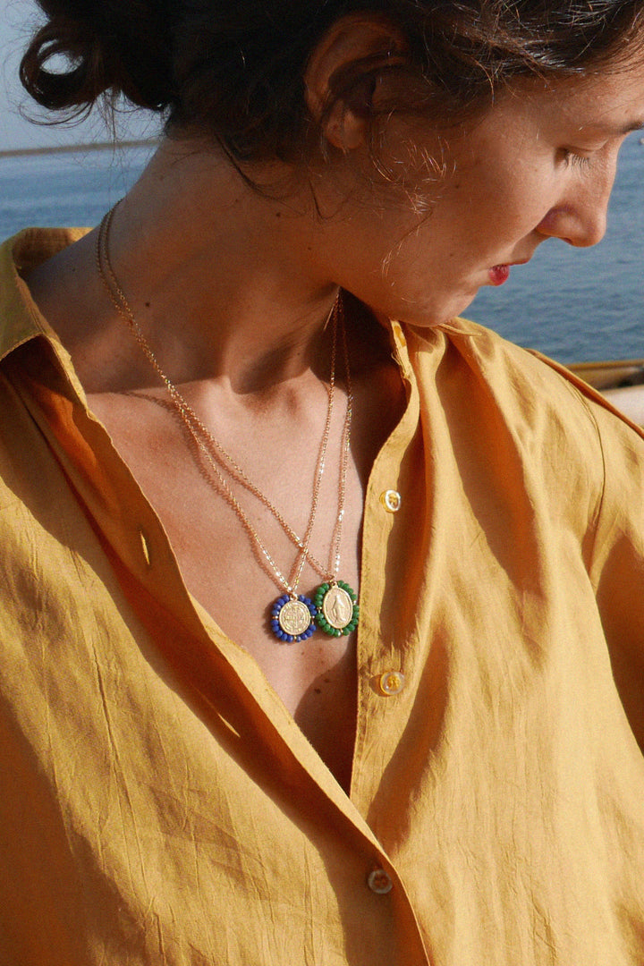 Santo Necklace - Forest Green - Palas